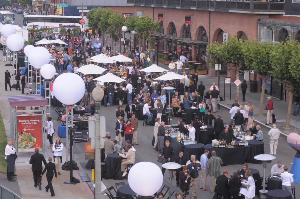 Streets were closed and guests enjoyed visits to the Maritime Museum and nearby restaurants.